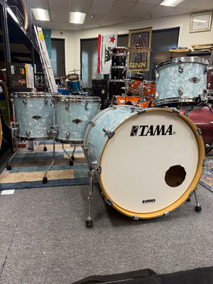 Tama Starclassic Bubinga Birch 4pc Ice Blue Pearl Drum Set