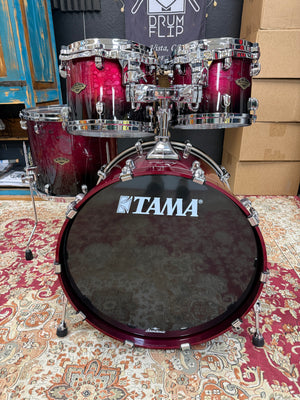 Tama Starclassic Molten Dark Raspberry Fade Walnut Birch Drum Set 4pc