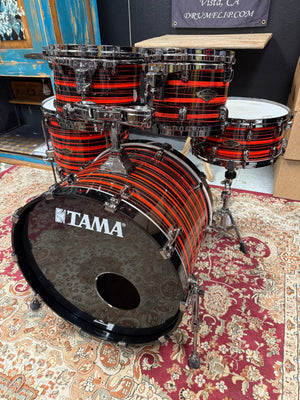 Tama Starclassic Neon Orange Oyster walnut Birch Drum Set