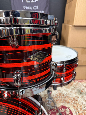 Tama Starclassic Neon Orange Oyster walnut Birch Drum Set