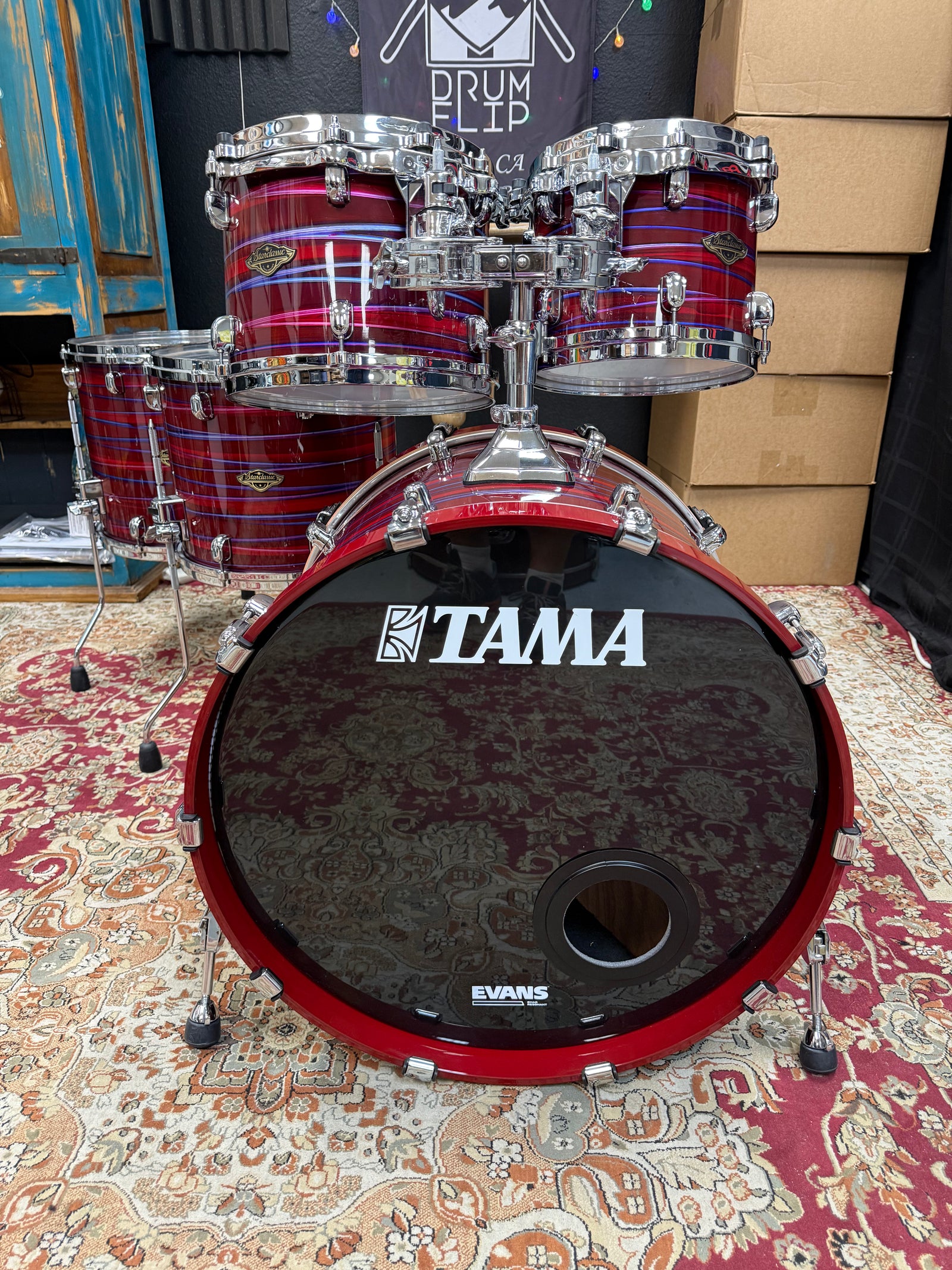 Tama Starclassic Phantasm Oyster walnut Birch Drum Set 5pc