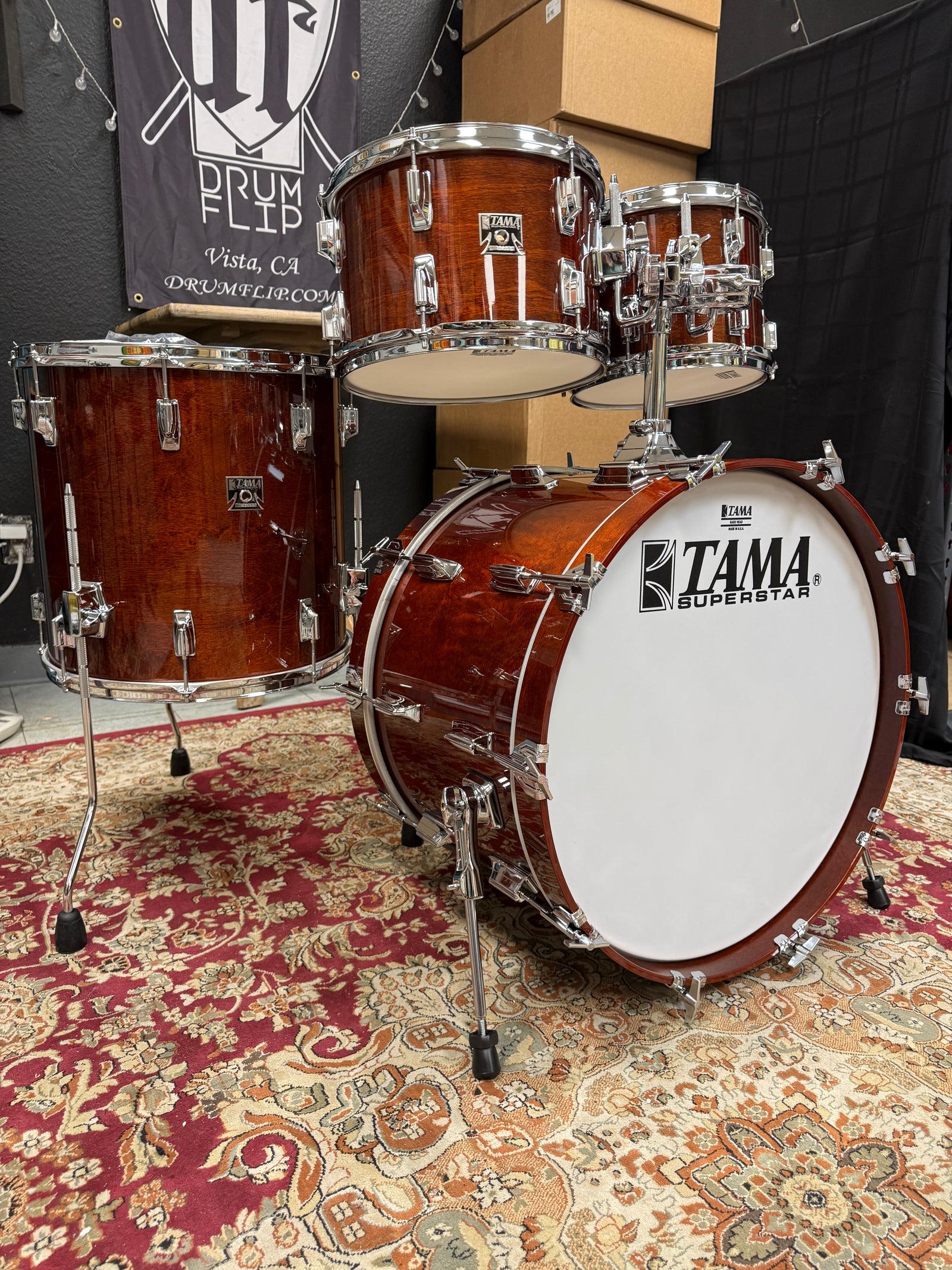 Tama Superstar 50th Anniversary Limited Edition Super Mahogany Drum Set