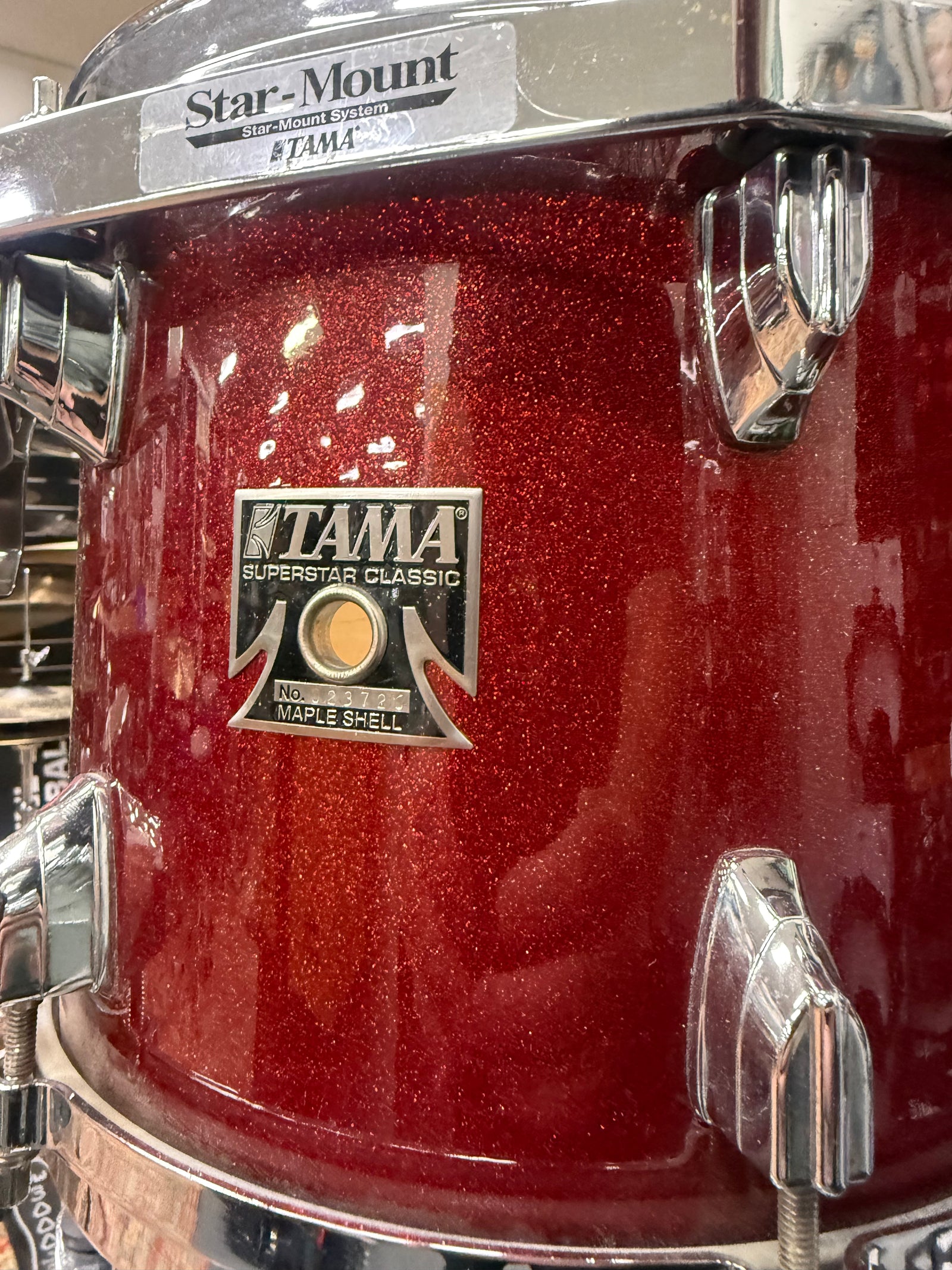 Tama Superstar Classic 10x8” Red sparkle tom