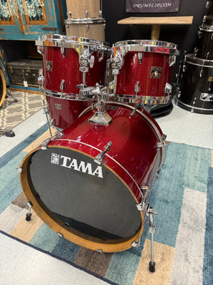 Tama Superstar Classic 4pc Red Sparkle Drum Set