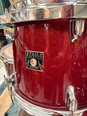 Tama Superstar Classic 4pc Red Sparkle Drum Set