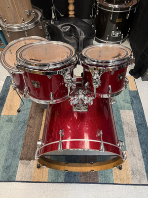 Tama Superstar Classic 4pc Red Sparkle Drum Set
