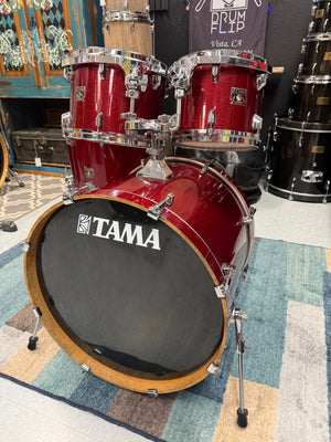 Tama Superstar Classic 4pc Red Sparkle Drum Set