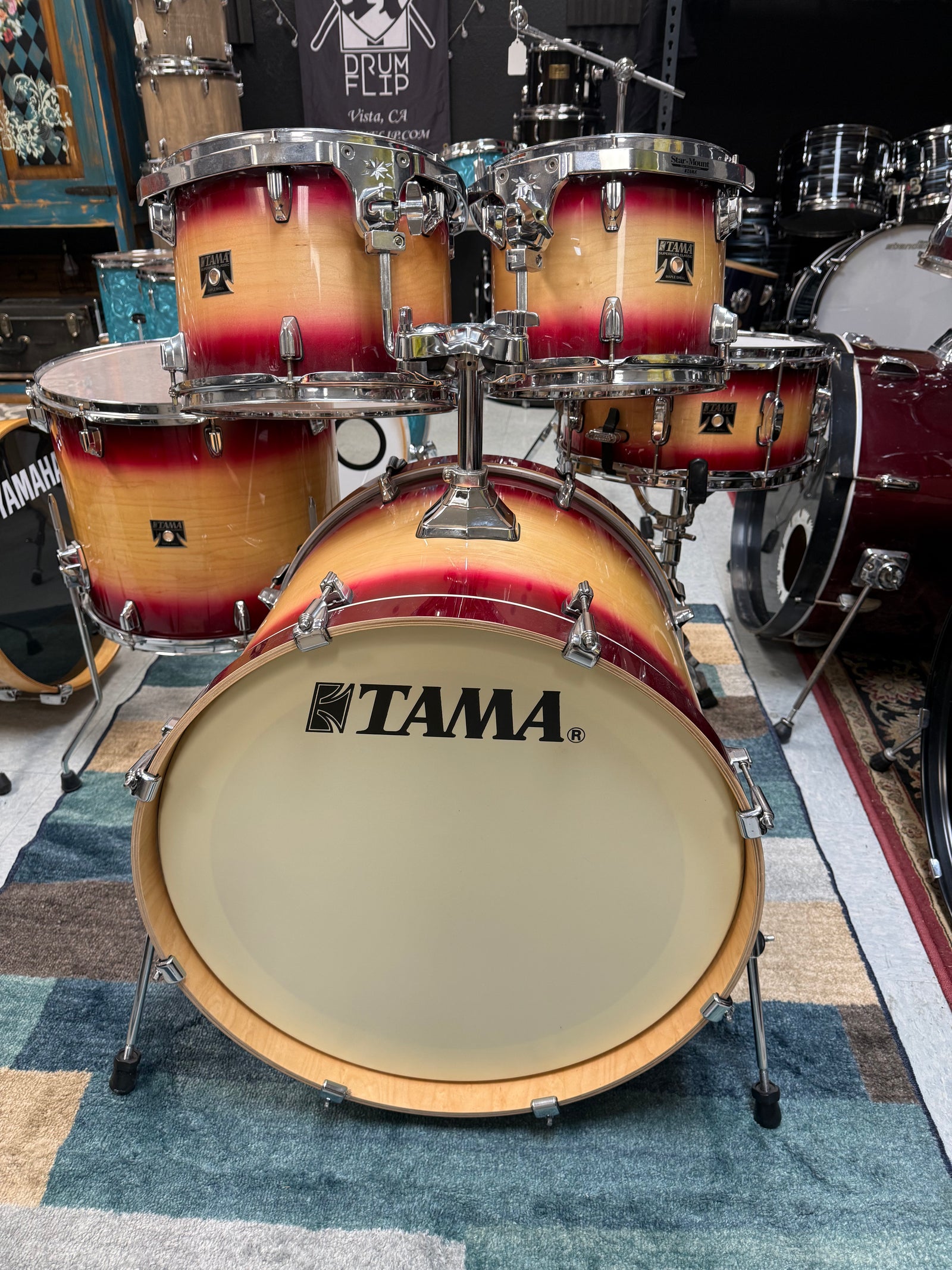 Tama Superstar Classic 5pc Ruby Natural Burst