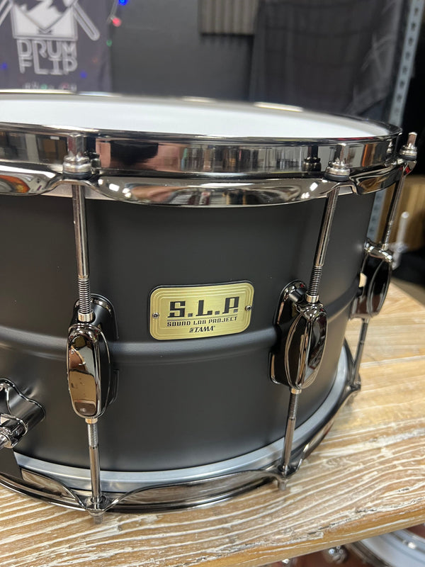 Tama SLP Big Black Steel 14x8” Snare Drum - Drum Flip