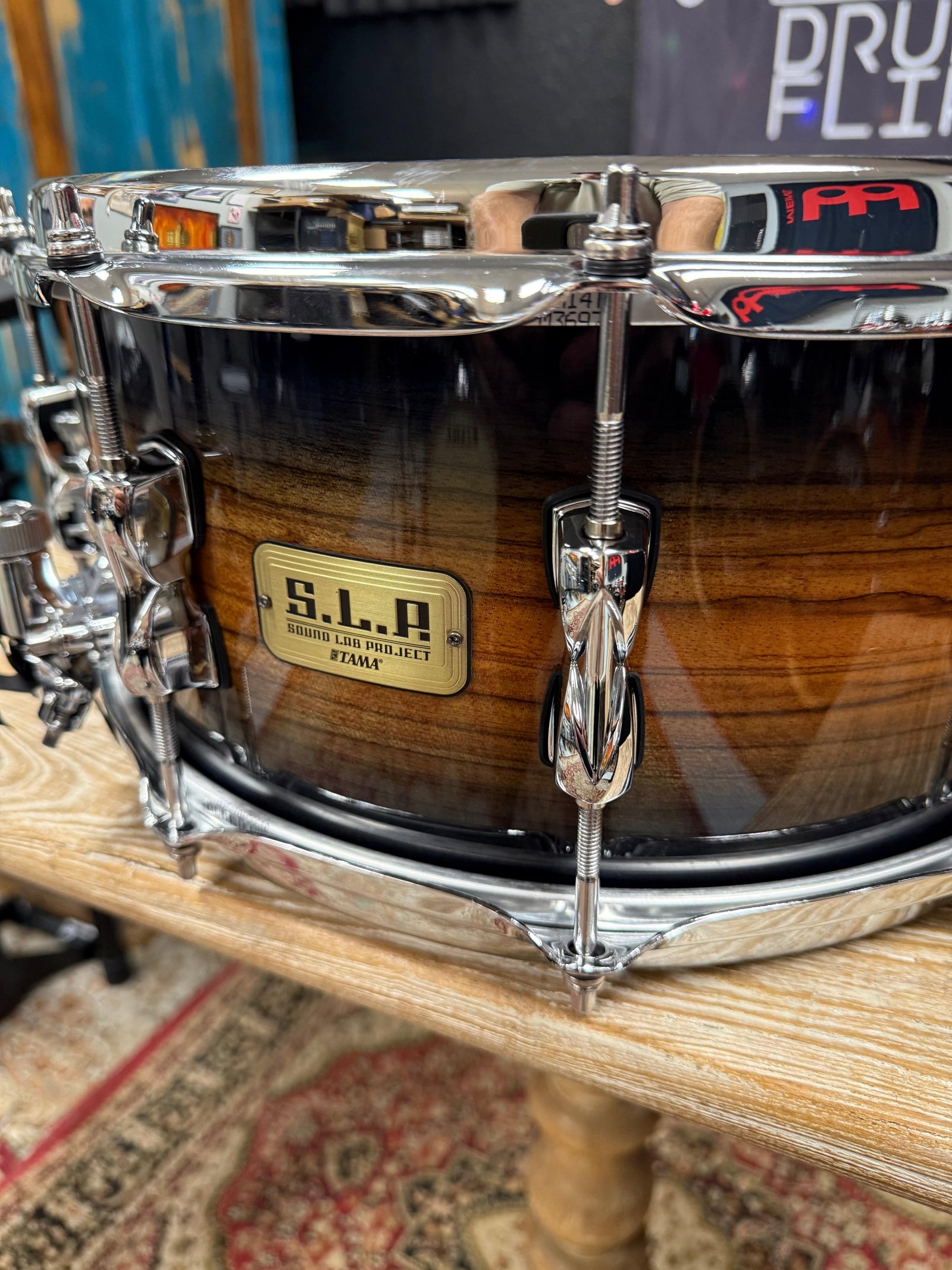 Tama SLP Midnight Zebrawood Burst 14x6.5” Snare drum
