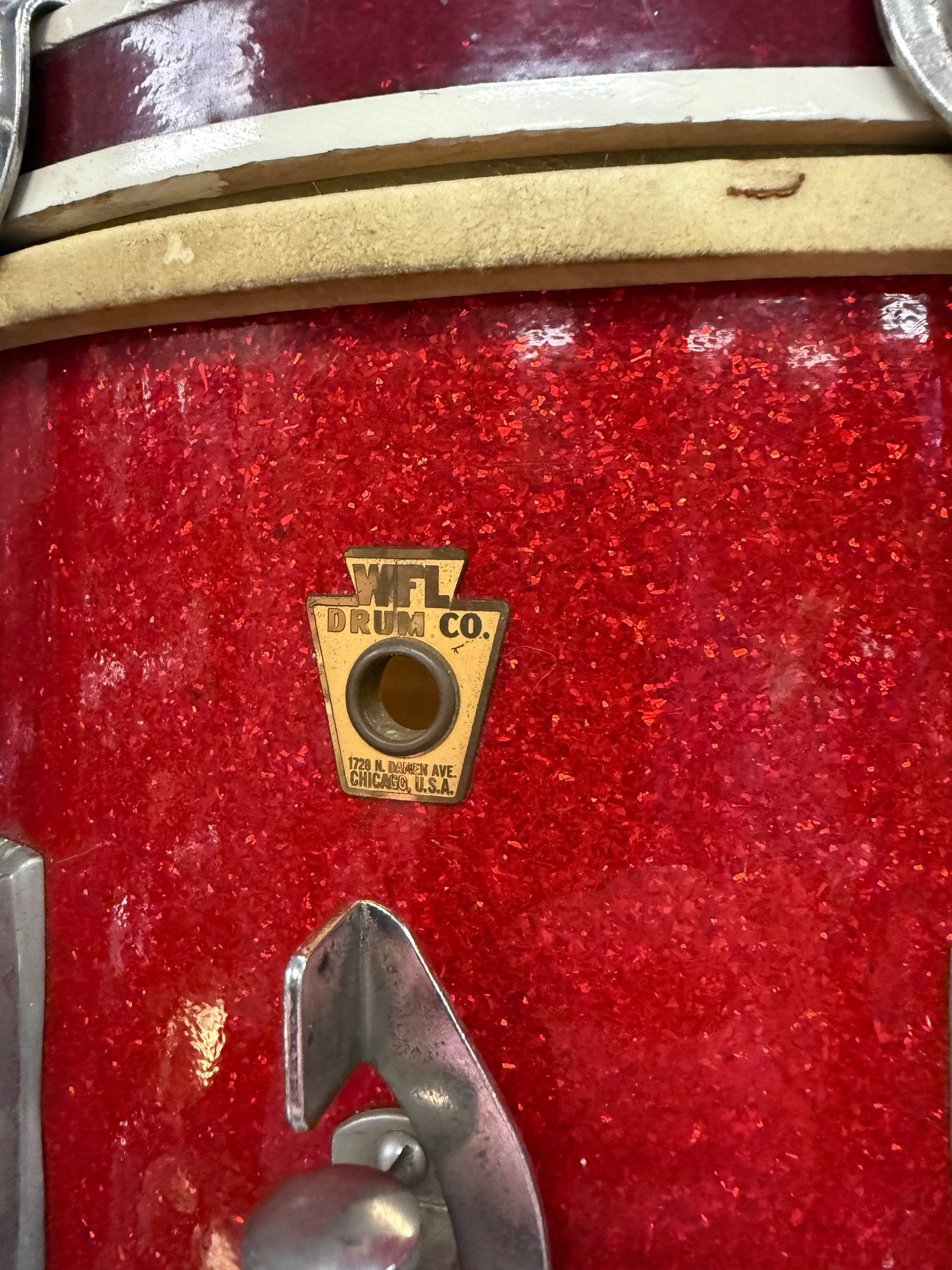 WFL 14x10” Red Sparkle Drum