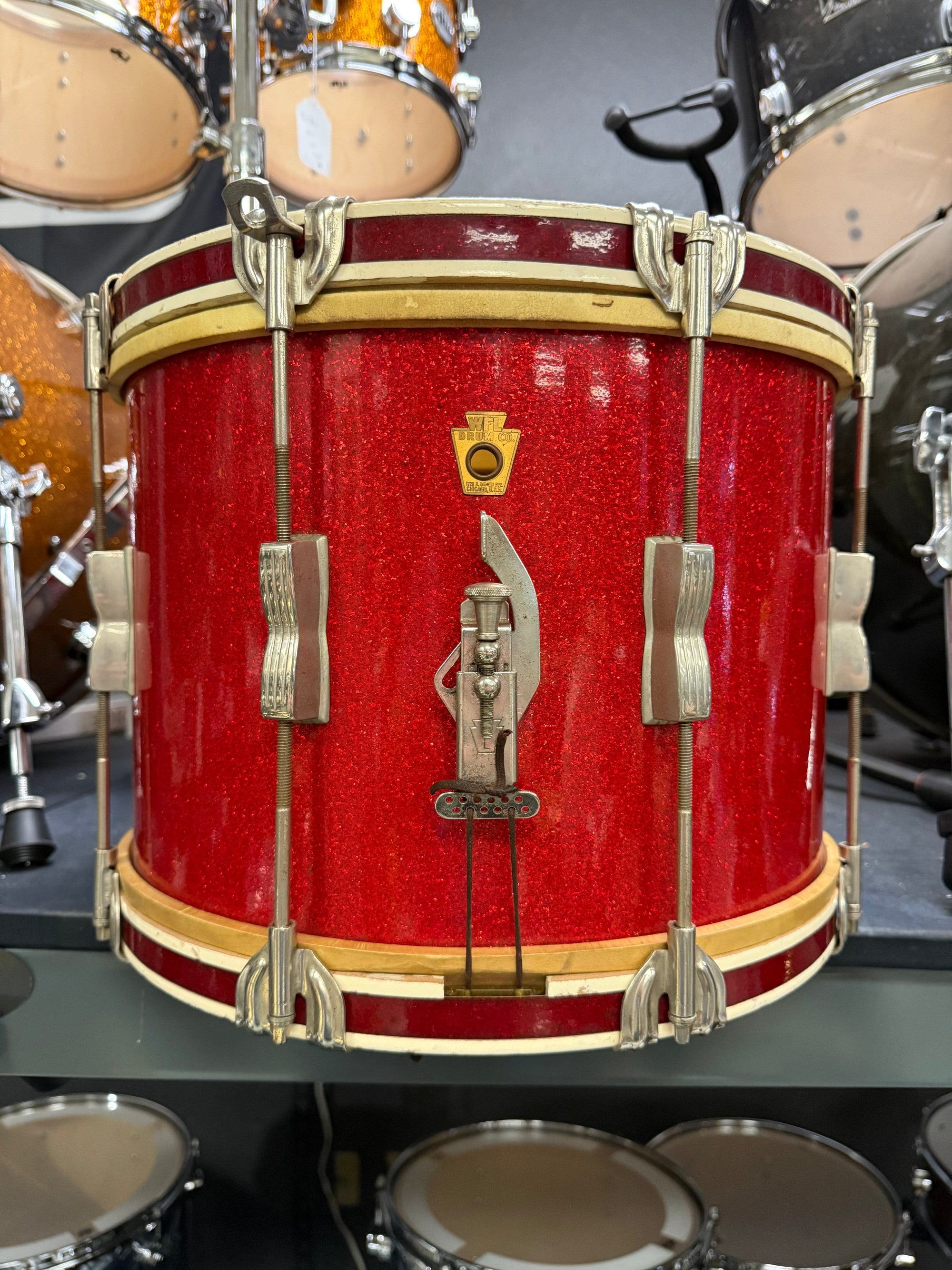 WFL 14x10” Red Sparkle Drum