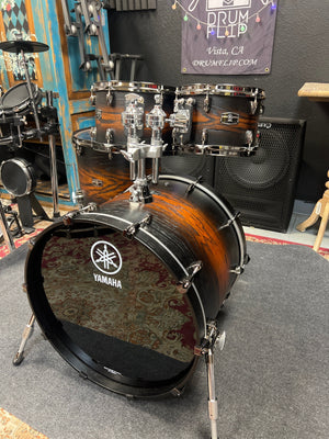 Yamaha Live Custom Hybrid Oak Uzu Earth Sunburst 4pc Drum Set