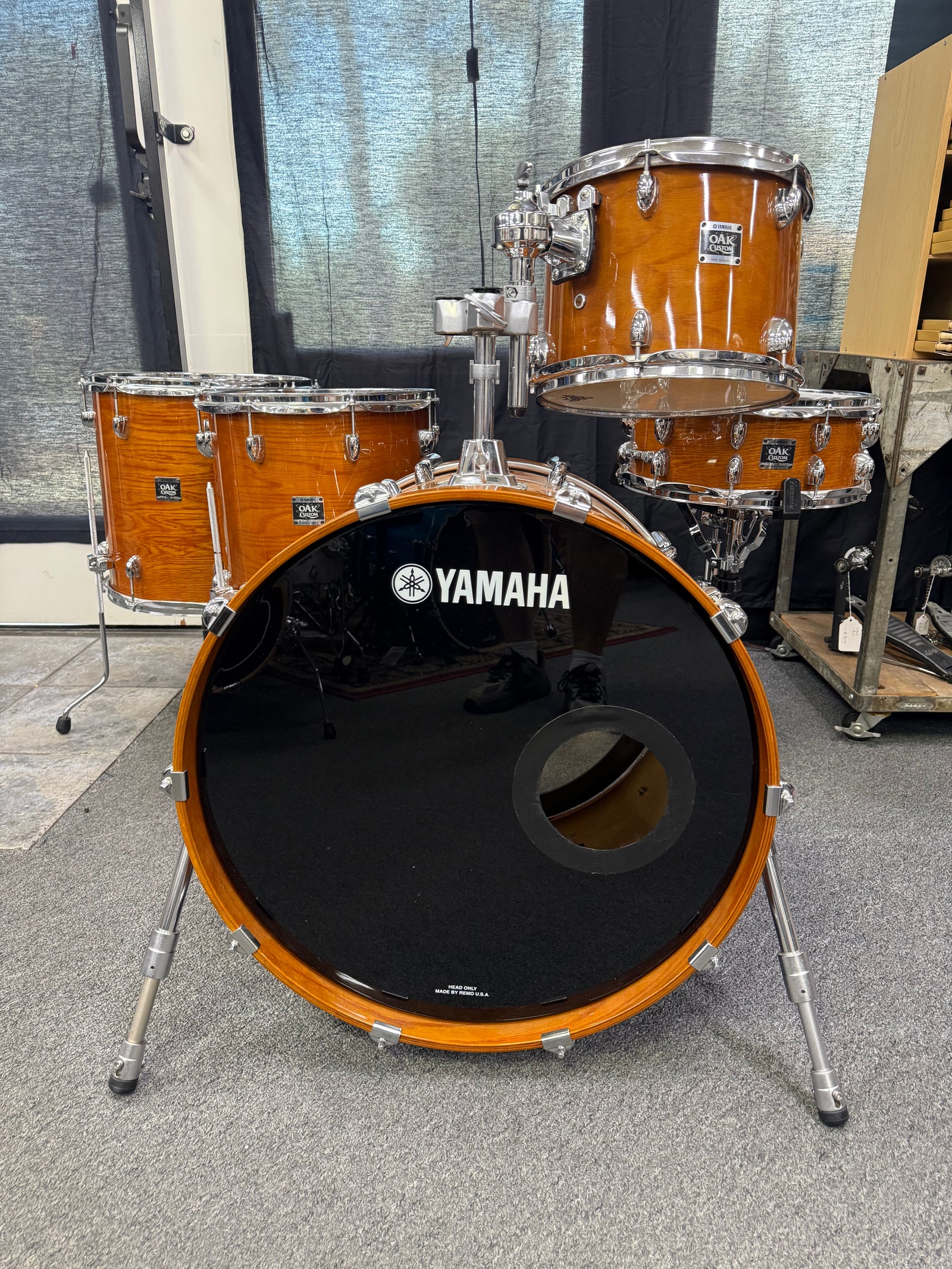 Yamaha Oak Custom 5pc Drum Set York Honey Amber
