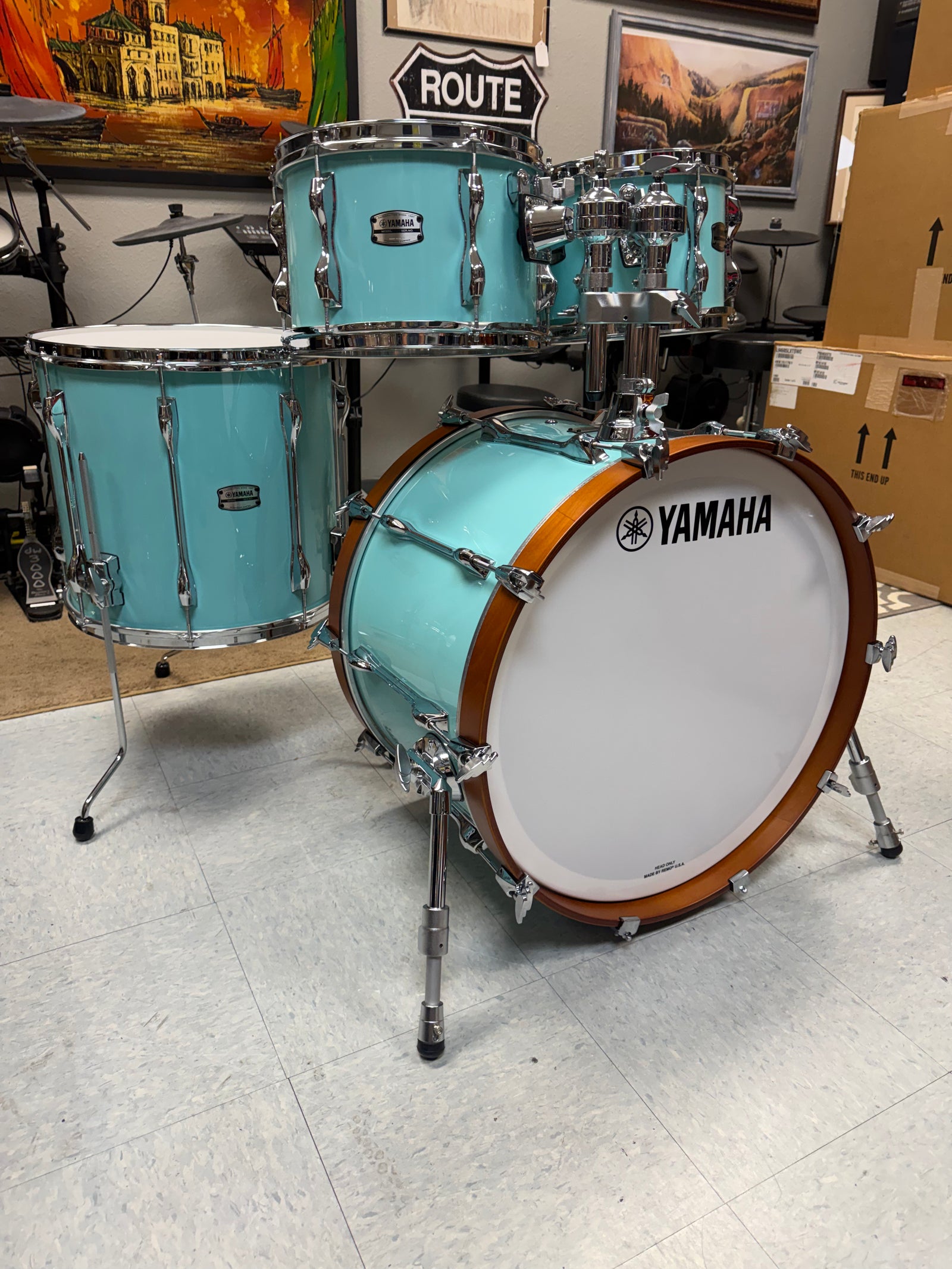 Yamaha Recording Custom Matte Surf Green 4pc