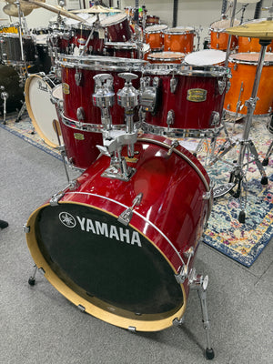 Yamaha stage custom cranberry red 4pc Drum Set