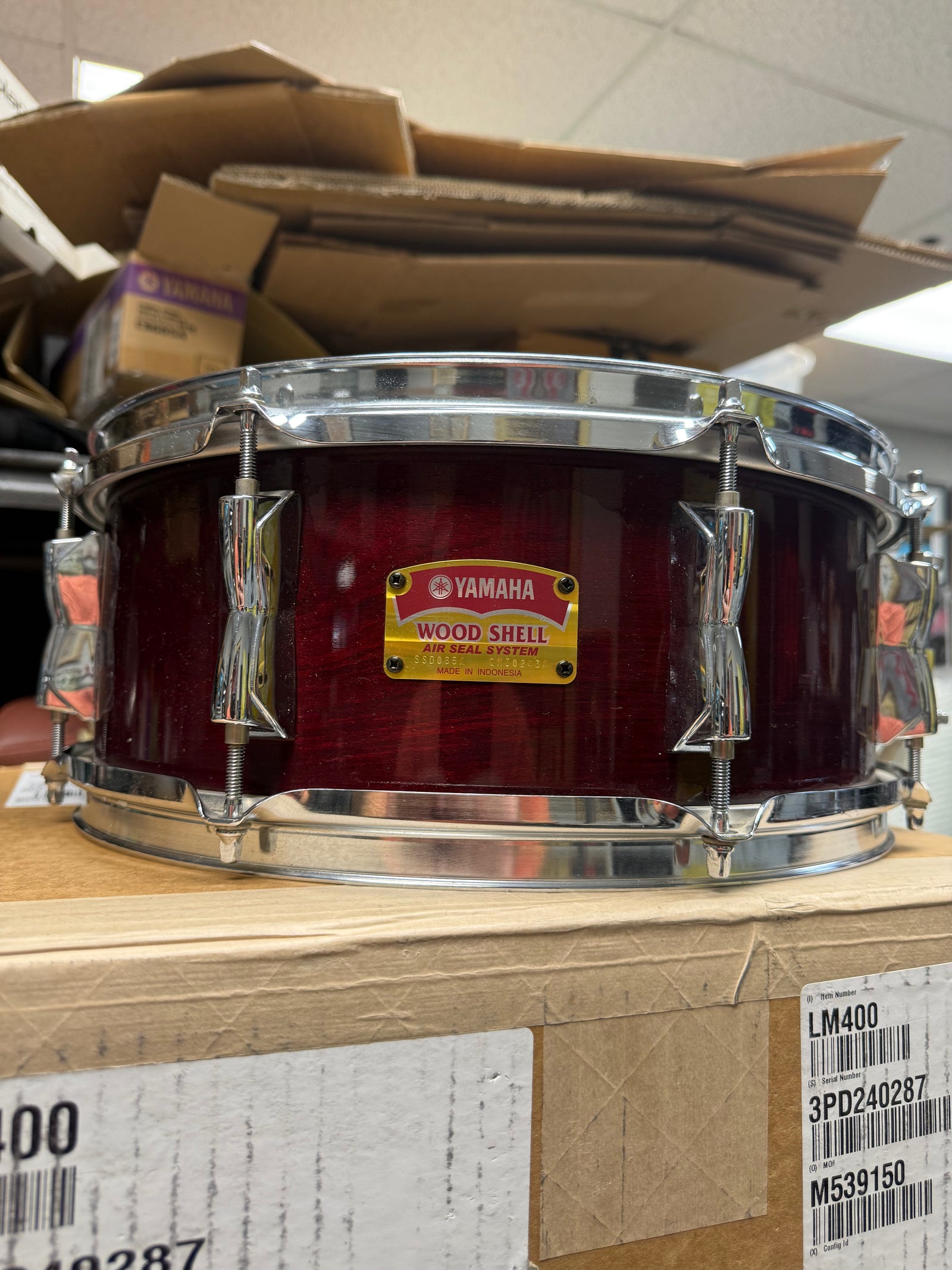 Yamaha 14x5.5” Cranberry Red Snare Drum