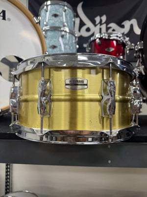 Yamaha recording custom brass 13x6.5” snare drum