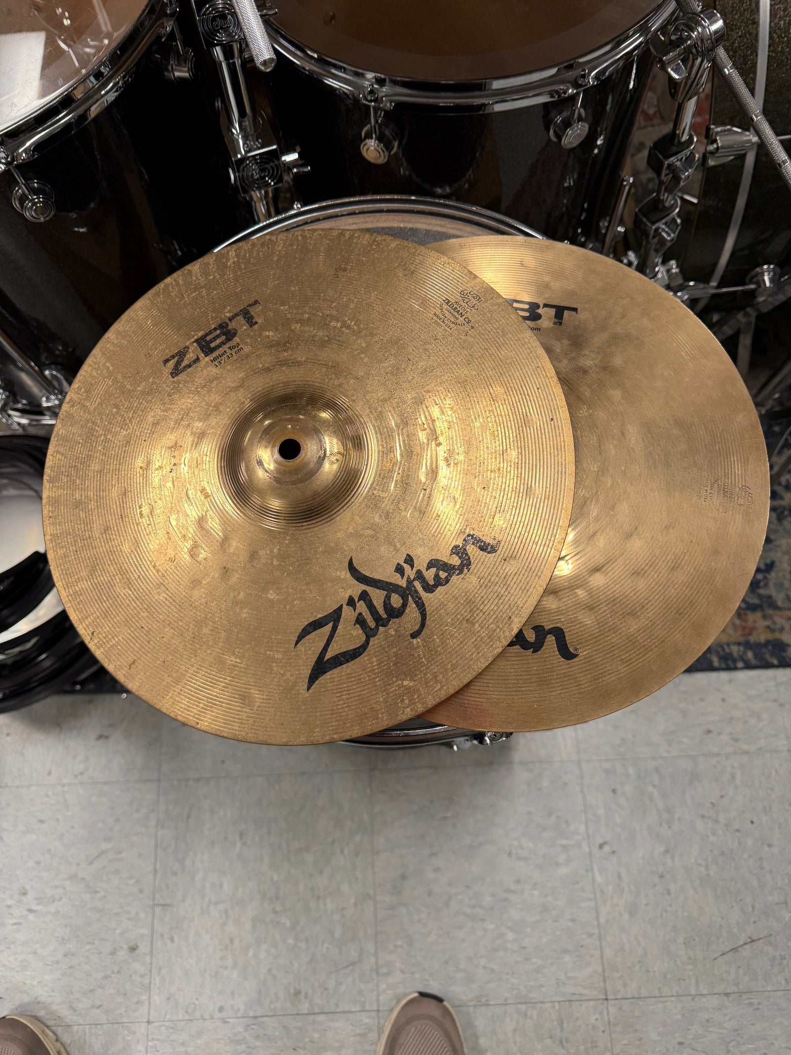 Zildjian 13” ZBT hi hat Cymbals