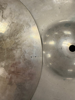 Zildjian 14” a custom projection hi hats cracked