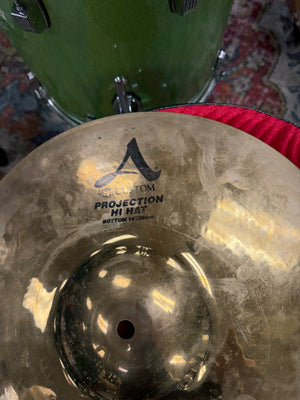 Zildjian 14” a custom projection hi hats cracked