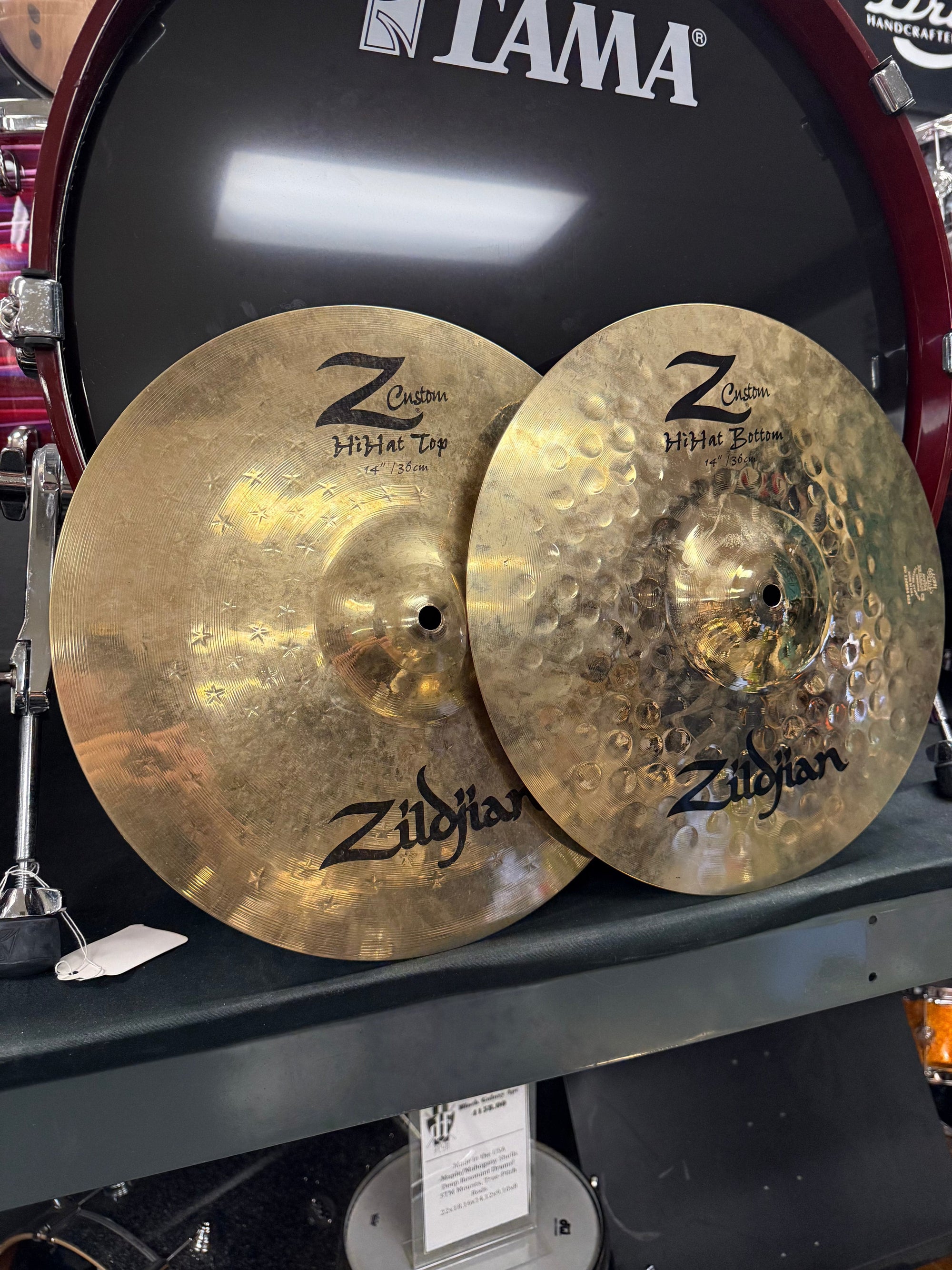 Zildjian 14” Z Custom Hi Hat Cymbals