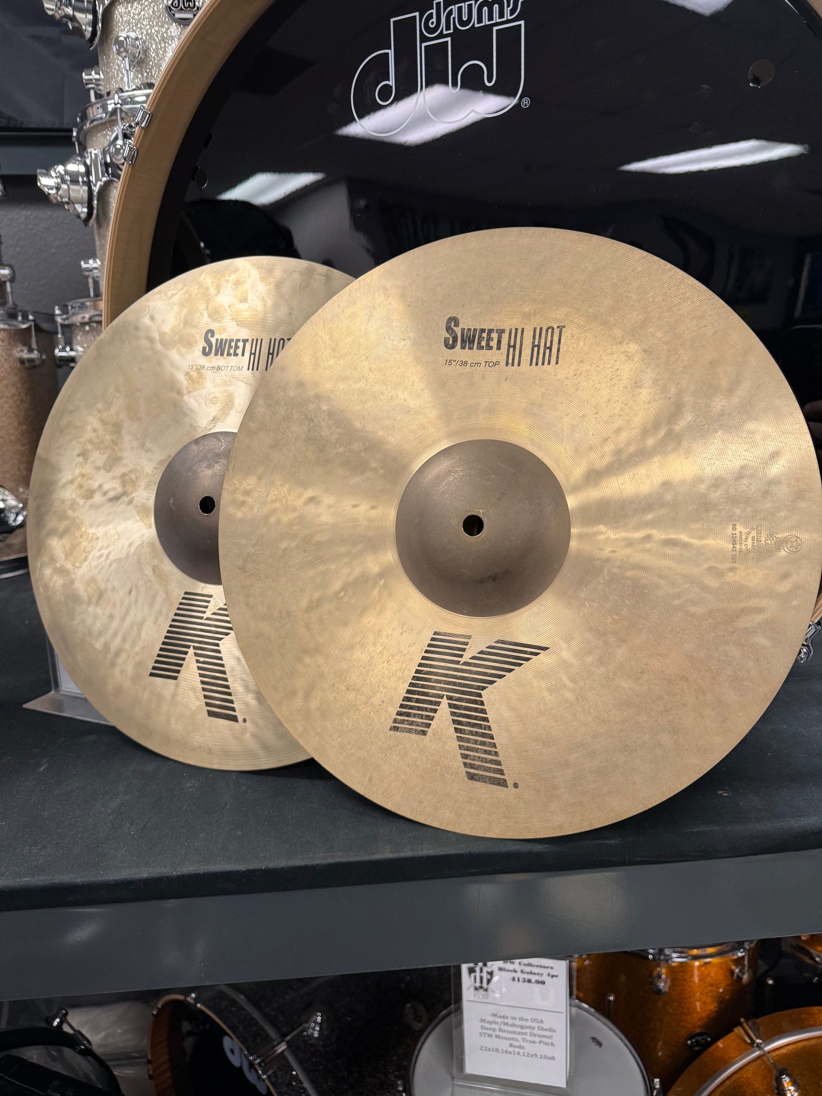 Zildjian 15” K Sweet Hi hats