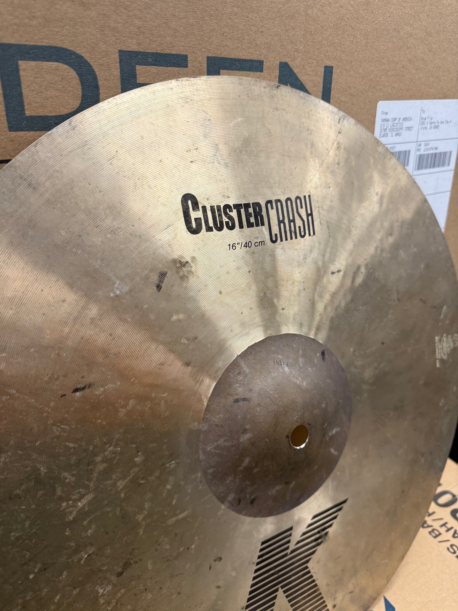 Zildjian 16” K Cluster Crash Cymbal