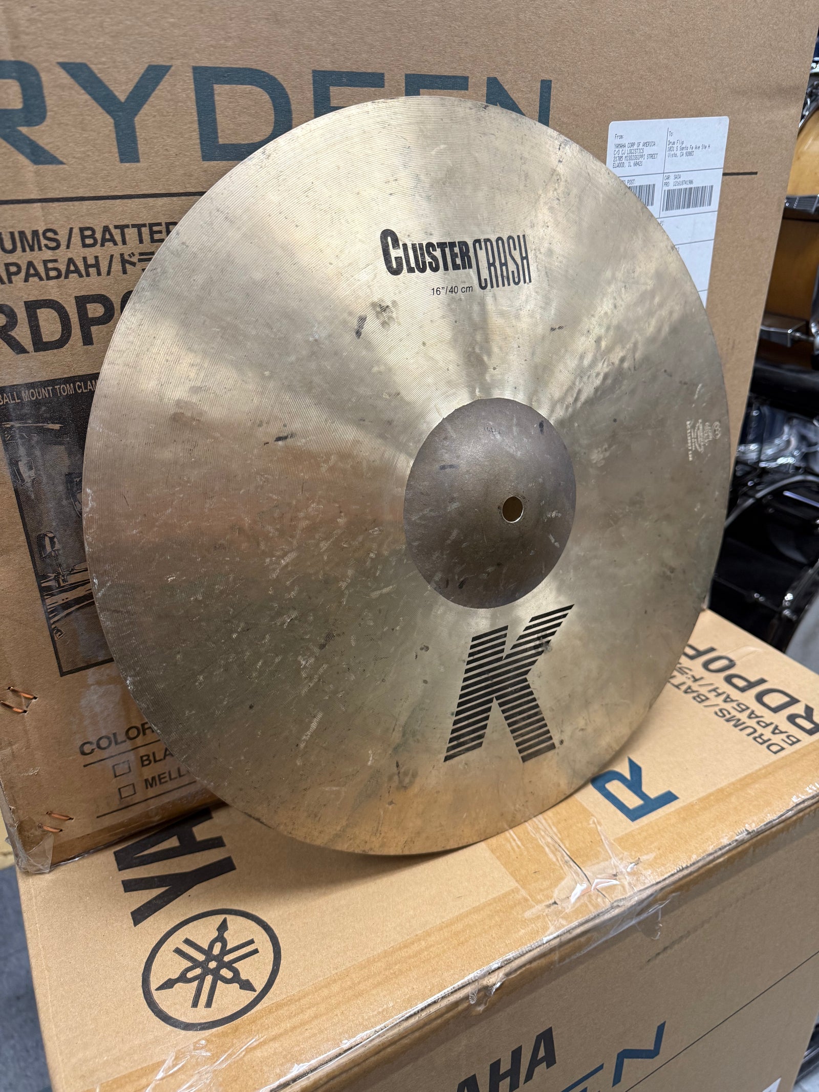 Zildjian 16” K Cluster Crash Cymbal