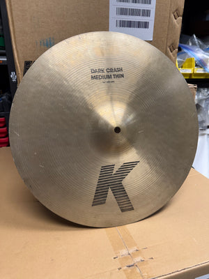 Zildjian 16” K Dark Crash Medium Thin Cymbal