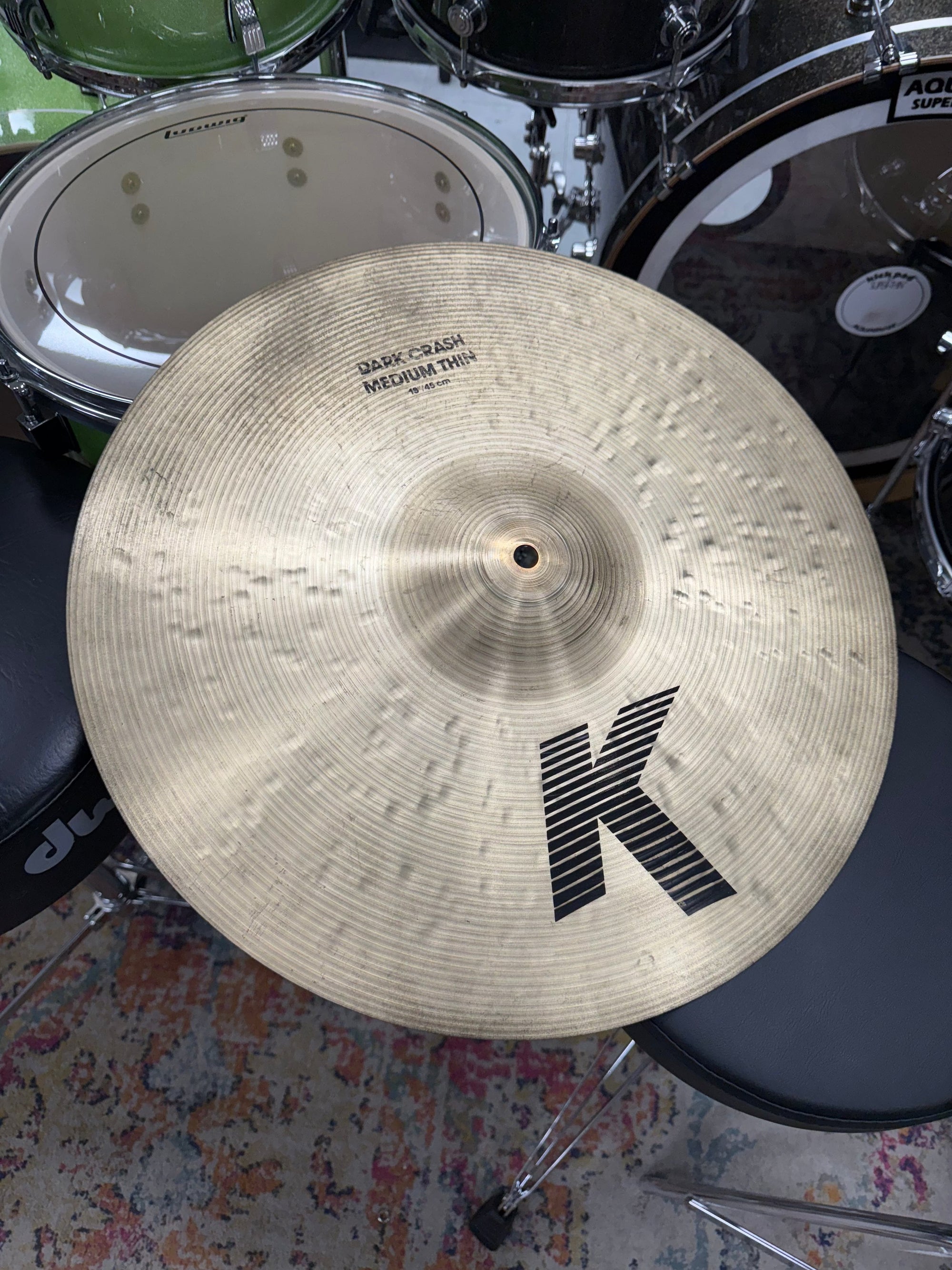 Zildjian 18” K Dark Crash Medium Thin Cymbal