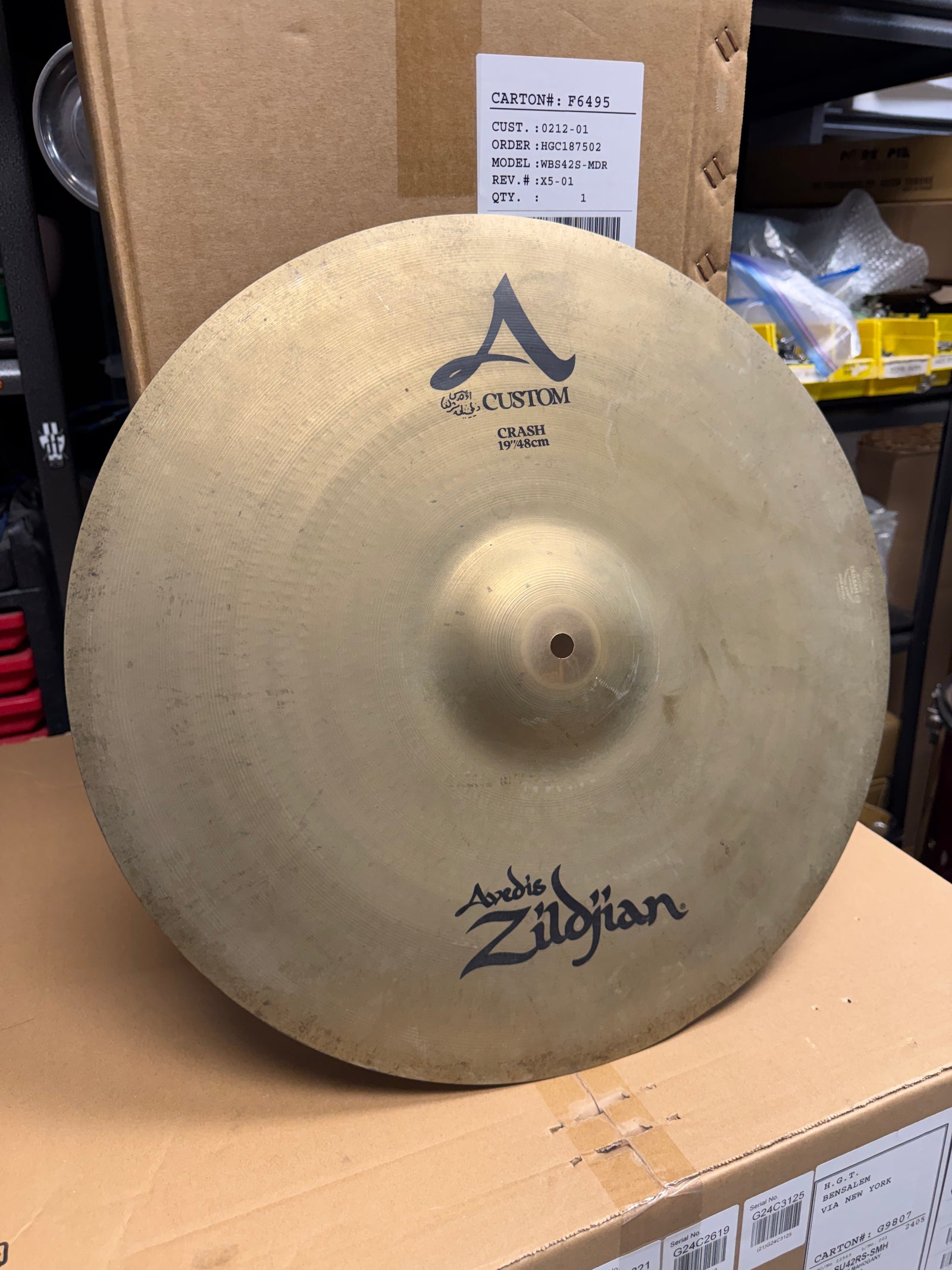 Zildjian 19” A Custom Crash Cymbal