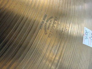 Zildjian 20” A Medium Ride Cymbal Artist Owned 2216