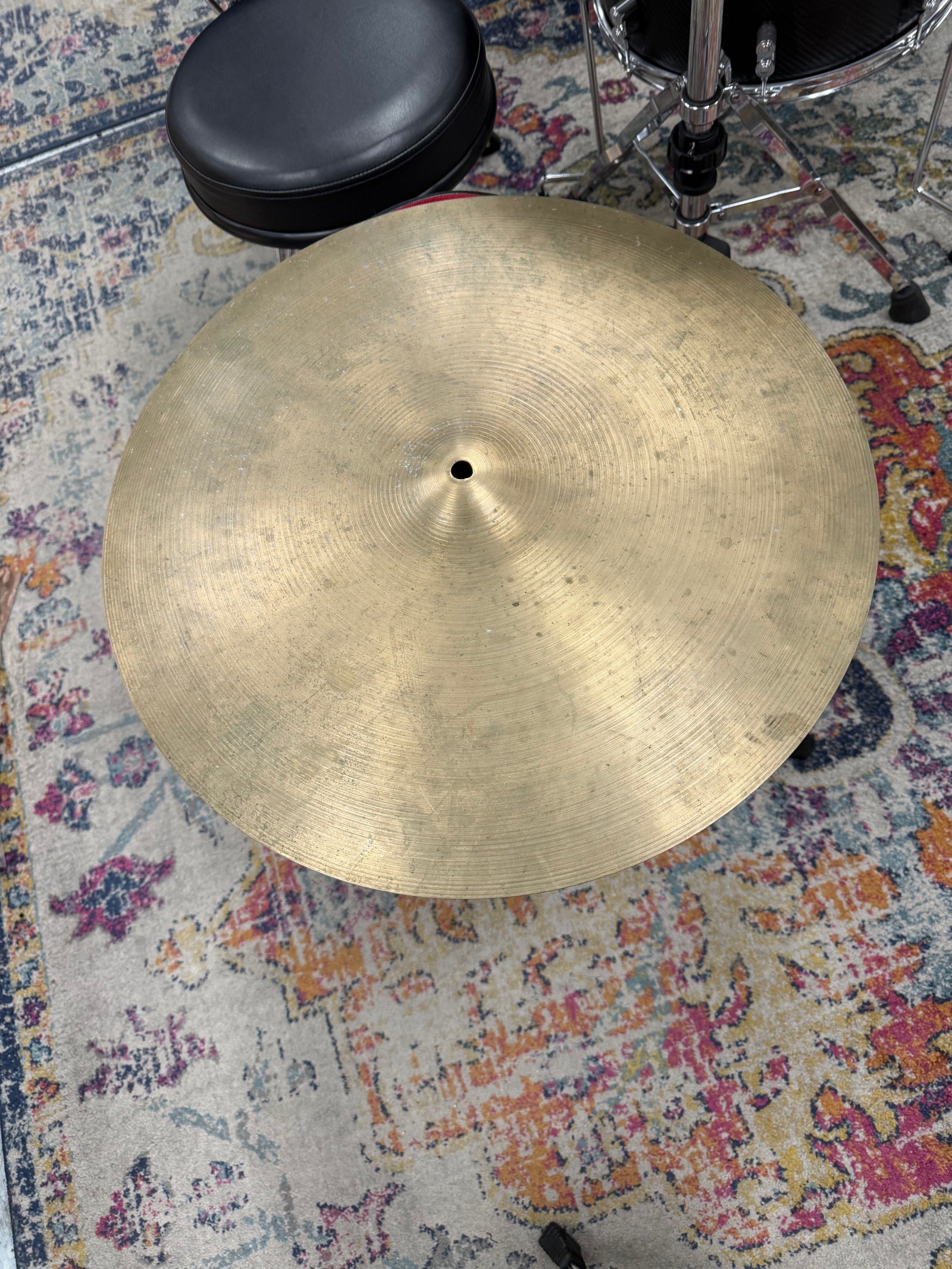 Zildjian 20” Hollow Logo min cup Ride Cymbal Artist Owned 2848