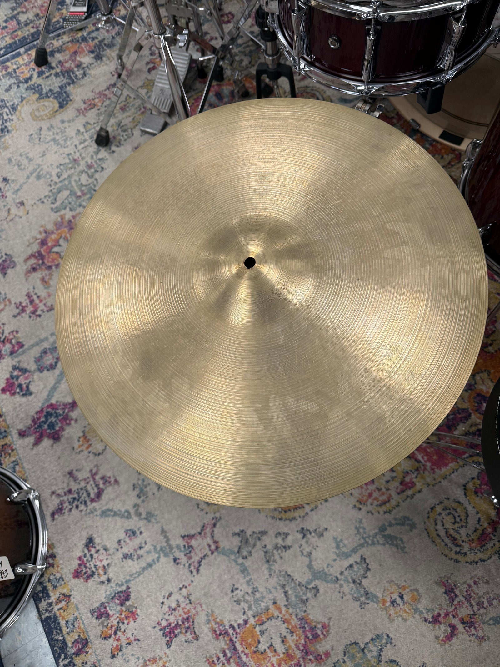 Zildjian 20” Hollow Logo Ride Cymbal Artist Owned 2620,