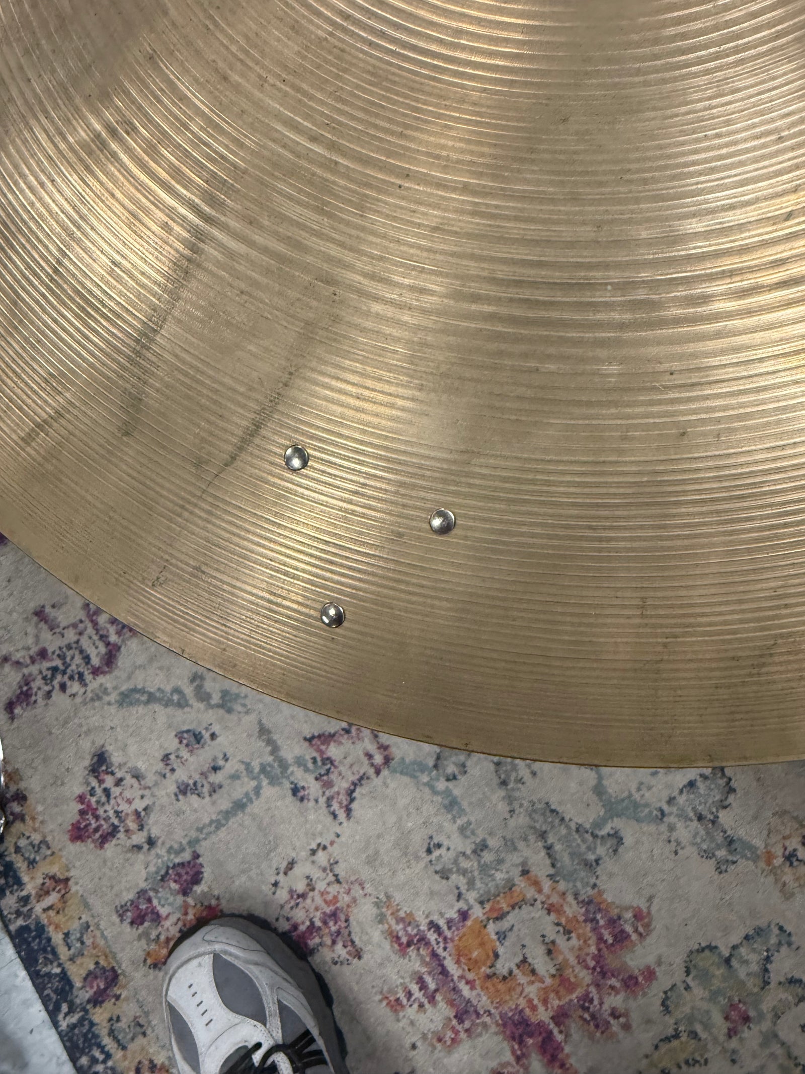Zildjian 20” Hollow Logo Ride Cymbal Artist Owned 2878