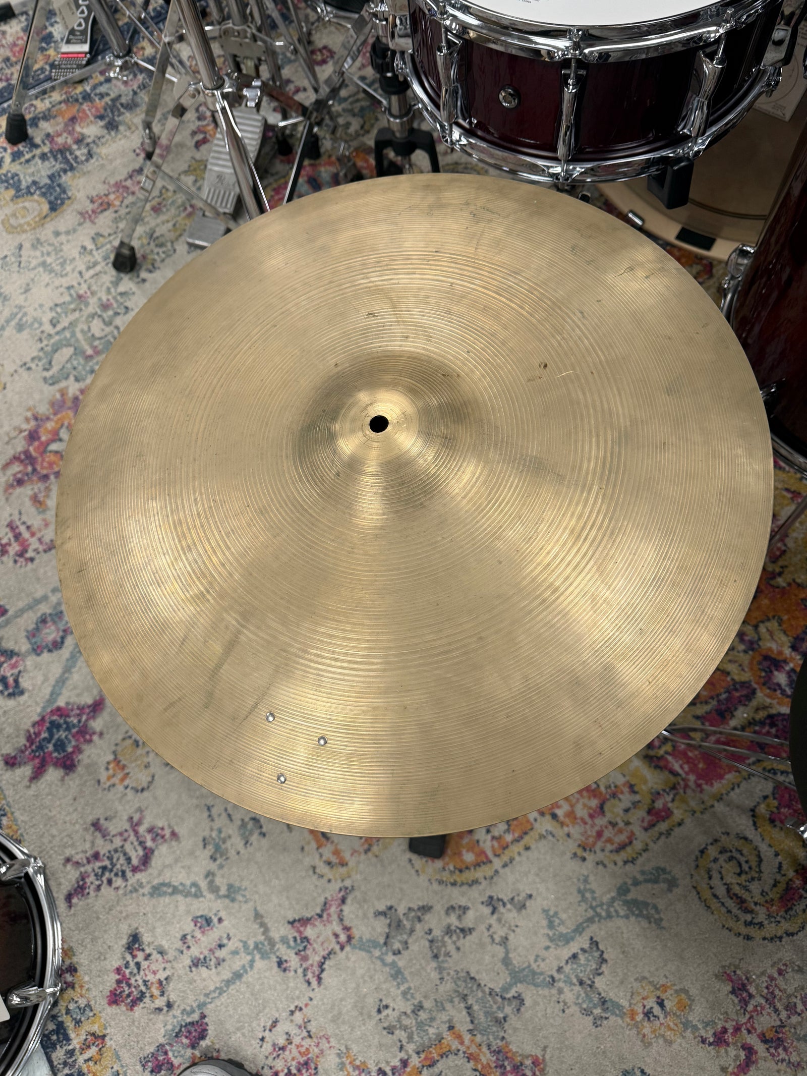 Zildjian 20” Hollow Logo Ride Cymbal Artist Owned 2878