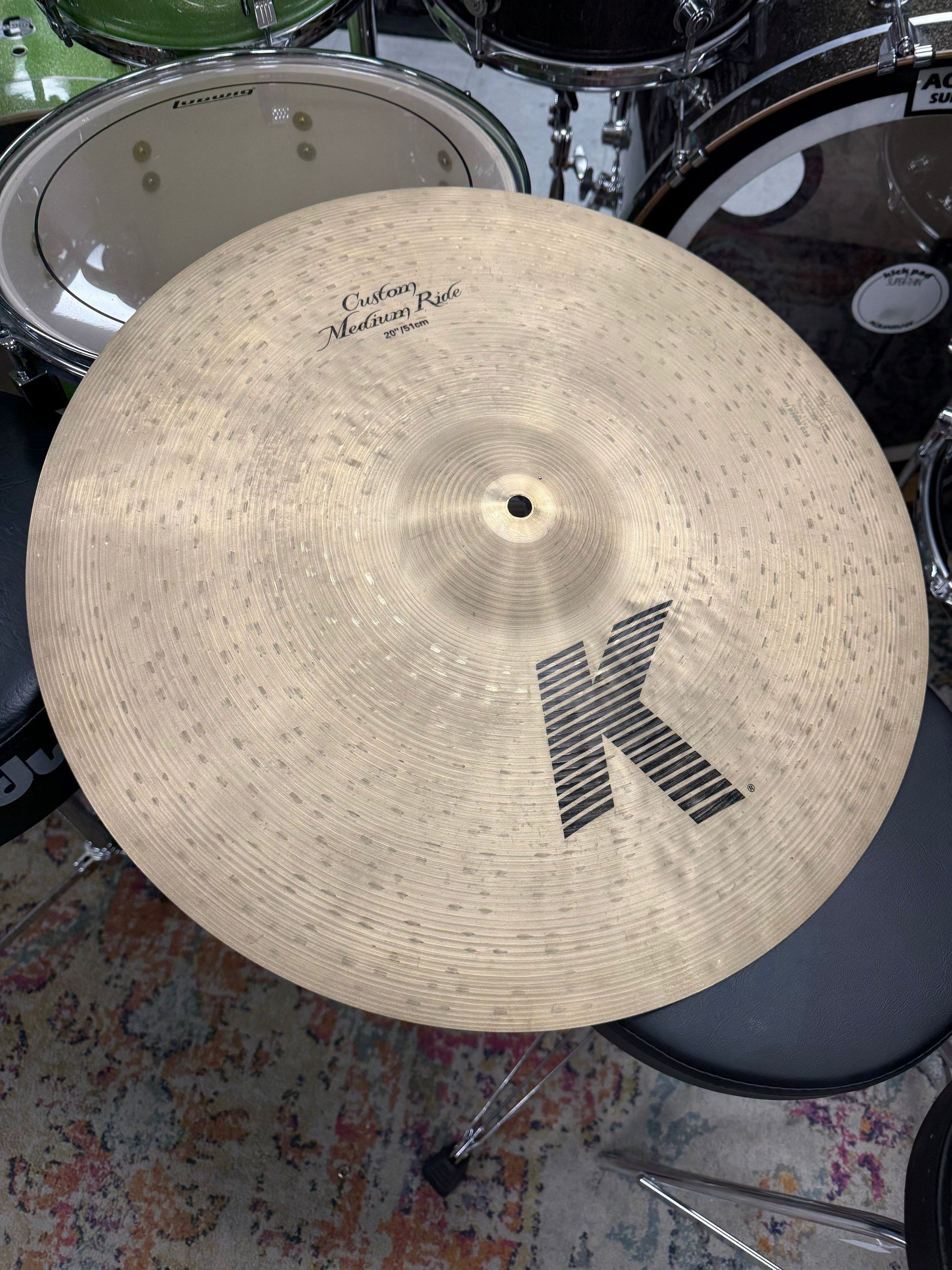 Zildjian 20” K custom medium ride cymbal