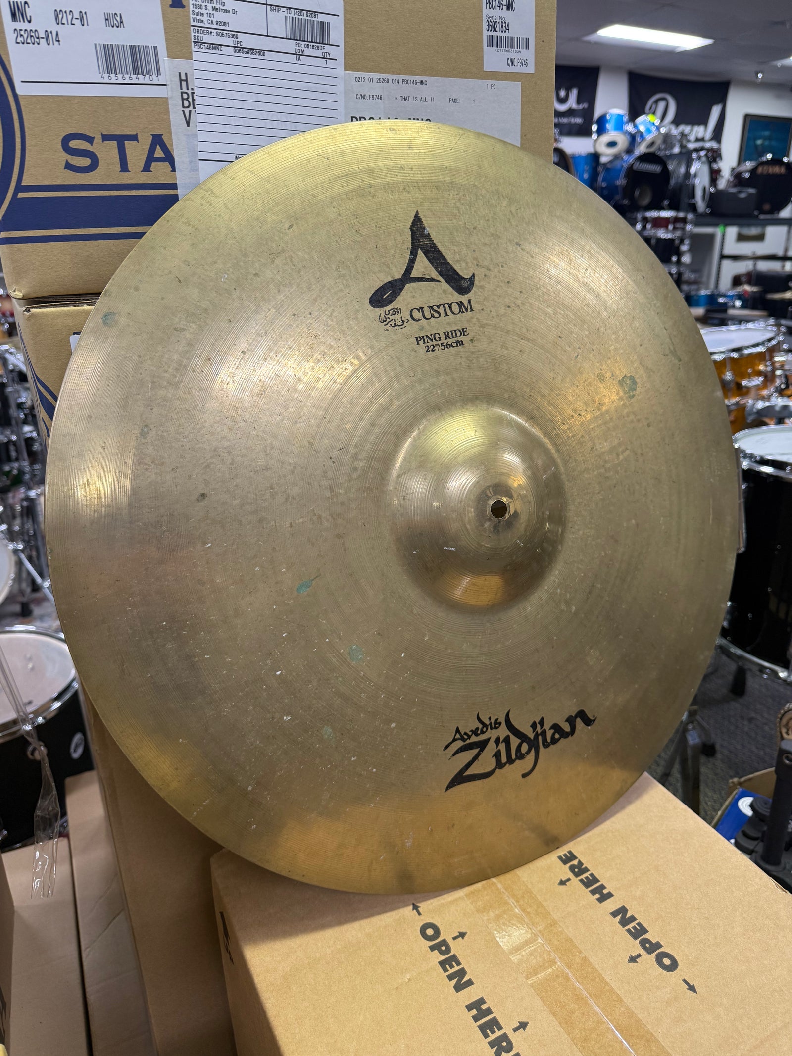 Zildjian 22” A a custom ping ride