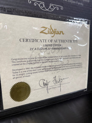 Zildjian 25th Anniversary 23” Medium Thin Ride Cymbal