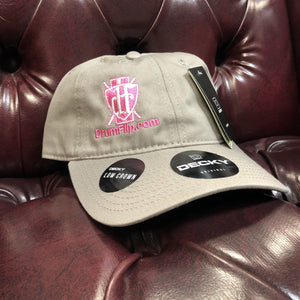 Drum Flip Pink Logo Gray Hat
