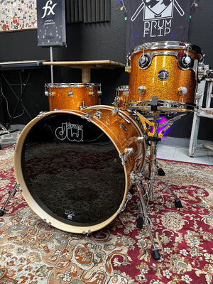 DW Performance 4pc Gold Sparkle Drum Set