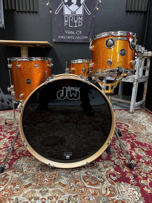 DW Performance 4pc Gold Sparkle Drum Set