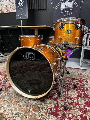 DW Performance 4pc Gold Sparkle Drum Set