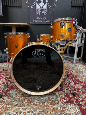 DW Performance 4pc Gold Sparkle Drum Set