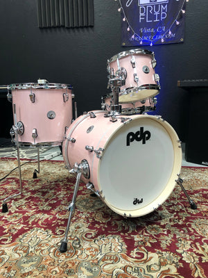 PDP New Yorker Pale Rose Sparkle 4pc Drum Set