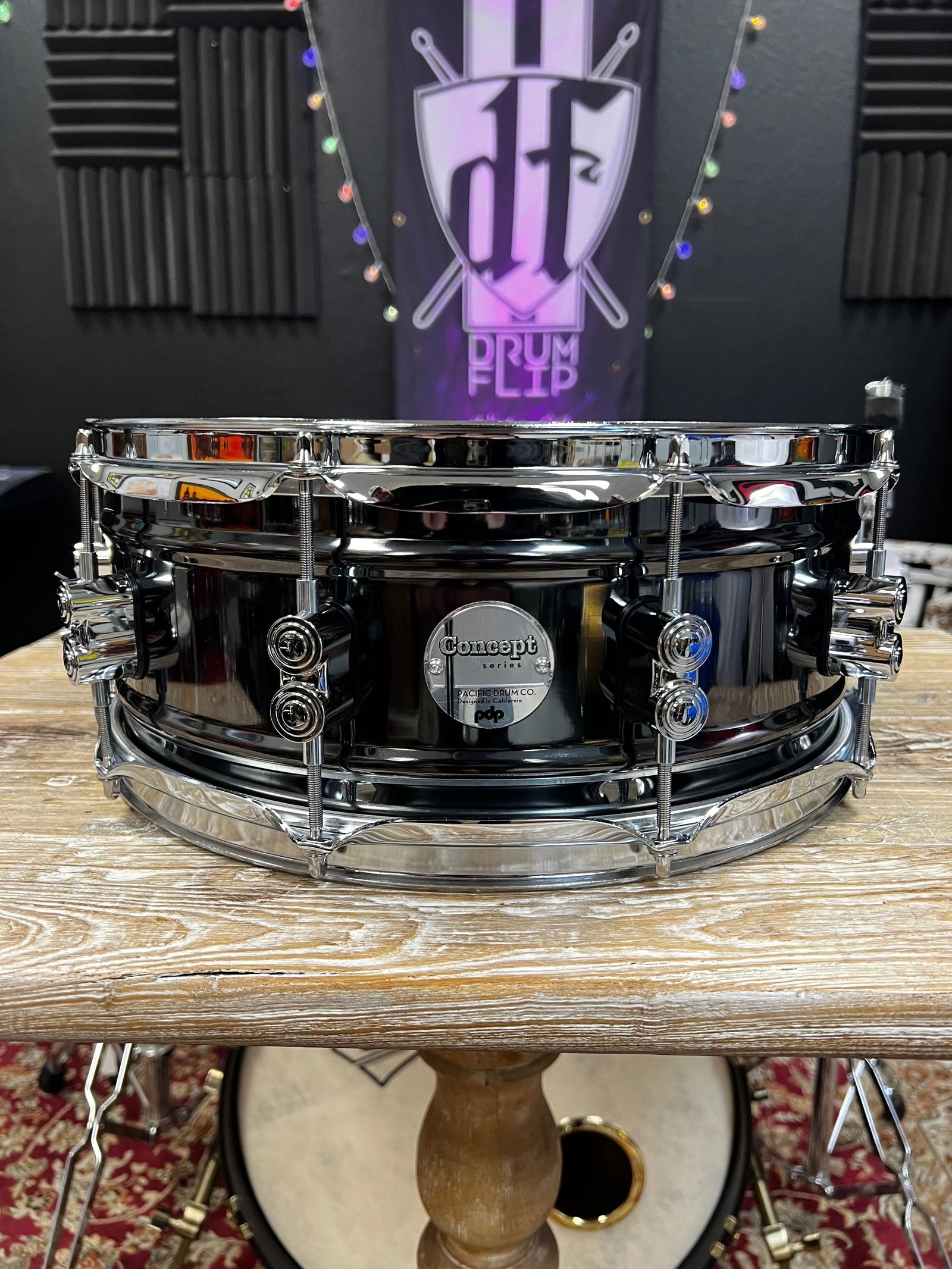 PDP Concept 14x5.5” Black Nickel over Steel Snare Drum