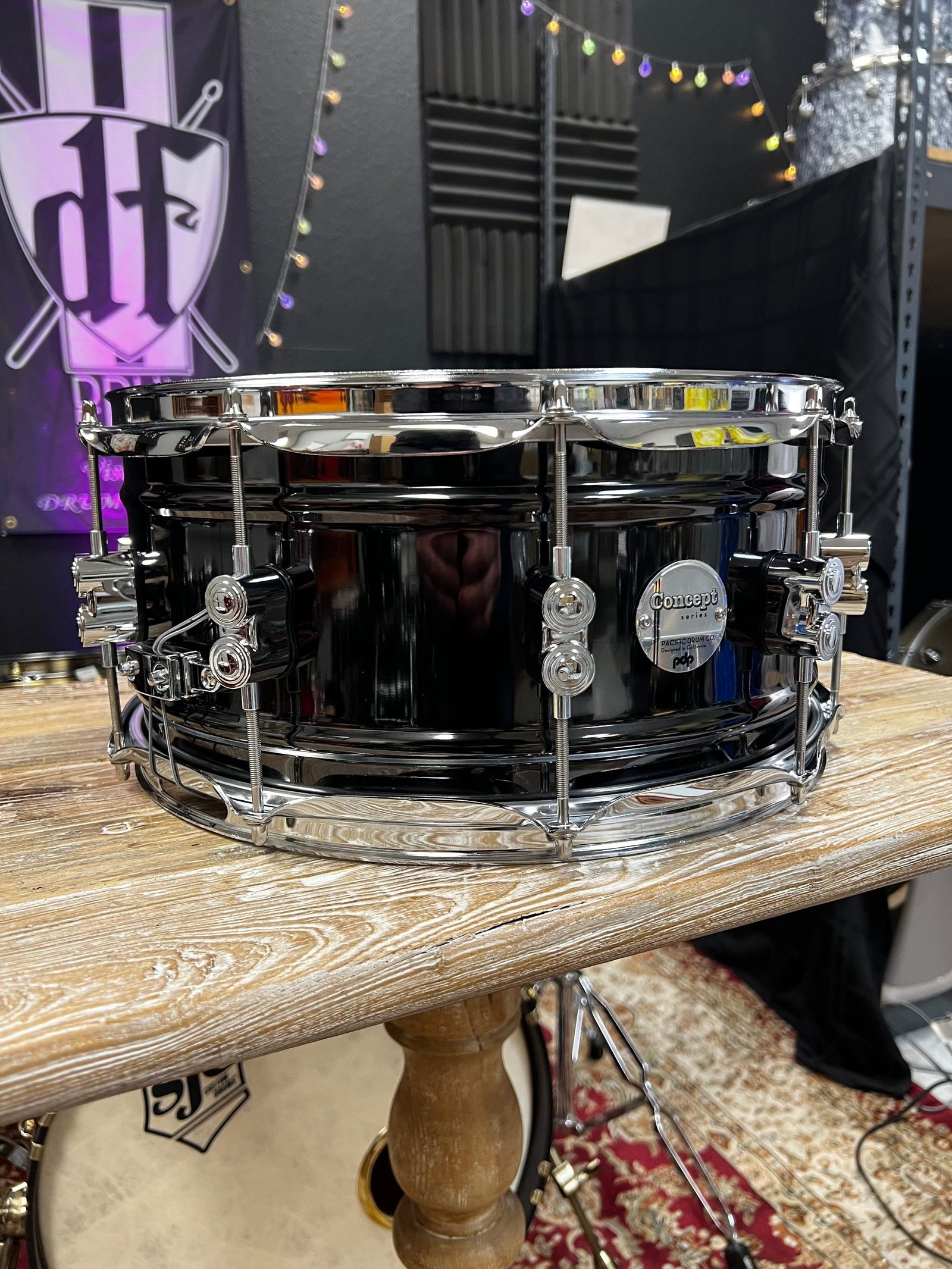 PDP Concept 14x6.5” Black Nickel over Steel Snare Drum