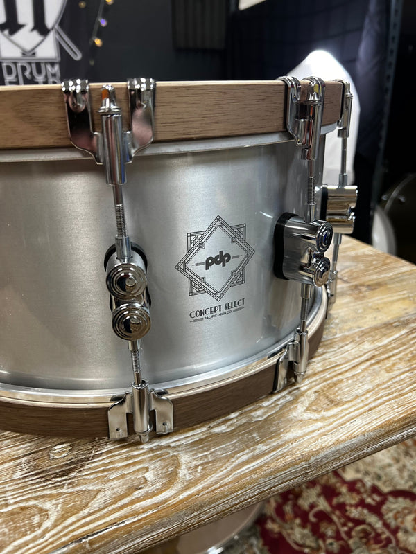 PDP Concept Select 14x6.5” Aluminum Snare Drum - Drum Flip