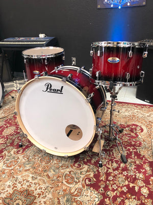 Pearl Decade Maple Gloss Red Burst 3pc Drum Set